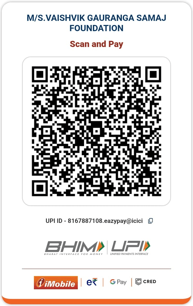 UPI QR code for Vaishvik Gauranga Samaj Foundation — scan with any UPI app to pay